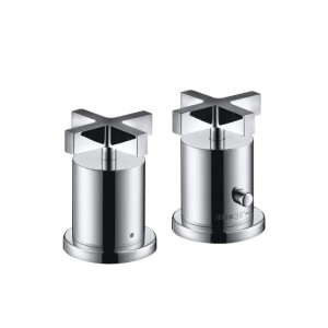 HANSGROHE AXOR CITTERIO AFBOUWDEEL VOOR THERMOSTATISCHE BADRAND 2-GATSMENGKRAAN MET KRUISGREPEN CHROOM 39480000