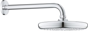 GROHE TEMPESTA 210 HOOFDDOUCHESET MET RONDE HOOFDDOUCHE DIA 210 mm RAIN EN DOUCHEARM SPRONG 286 mm CHROOM 26412 000