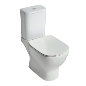 IDEAL STANDARD TESI STAAND TOILET DIEPSPOEL AQUABLADE® PK MET JACHTBAK EN MET DUNNE ZITTING EN DEKSEL SOFTCLOSING WIT T033601