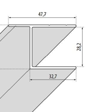 NOVELLINI YOUNG 2 SPECIAAL PROFIEL H 200 cm MAT ZWART P01Y2MOASTL-H