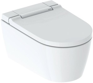 GEBERIT AQUACLEAN SELA DOUCHE WANDTOILET MET LADYDOUCHE EN MET ZITTING MET SOFTCLOSING WIT 146.220.11.1