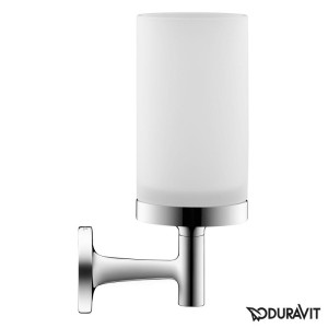 DURAVIT STARCK T GLASHOUDER MET FROSTED GLAS CHROOM 0099311000