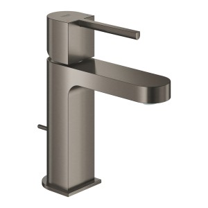 GROHE PLUS WASTAFEL EENGREEPSMENGKRAAN S-SIZE MET AFLOOPGARNITUUR BRUSHED HARD GRAPHITE 32612 AL3