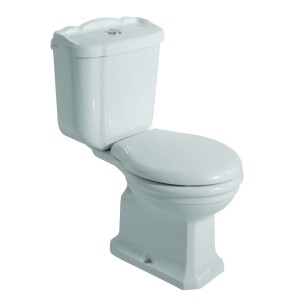 GLOBO PAESTUM TOILETPOT VLOERMODEL (ZONDER JACHTBAK) AFVOER VERTICAAL WIT PA003.BI