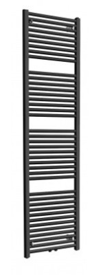 SANIBEAU ELARA HANDDOEKRADIATOR 40/450 B 450 mm H 1817 mm MIDDENAANSLUITING 830 Watt MAT ZWART