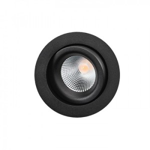 JUNISTAR LUX INBOUWSPOT ZWART 8 Watt LED 2700K 902506