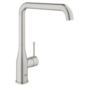 GROHE ESSENCE NEW KEUKEN EENGREEPSMENGKRAAN MET HOGE L-UITLOOP SUPERSTEEL 30269 DC0