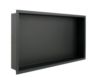 LOOOX BOX IN-/OPBOUWNIS 60 x 30 x 10 cm INOX GELAKT MAT ZWART CBOX60MZ