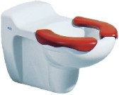 GEBERIT BAMBINI DIEPSPOEL WANDTOILET 6 liter WIT/ROOD 201710000