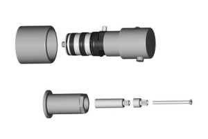 PAFFONI VERLENGSTUK 20 mm VOOR INBOUWKRAAN MAT ZWART ZPRO075NO