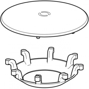 GEBERIT AFDEKPLAATJE VOOR LIGBAD COMFORT PLUS 595051000