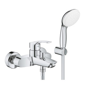 GROHE EUROSMART NEW BAD/DOUCHE EENGREEPSMENGKRAAN MET BADGARNITUUR CHROOM 33302 003