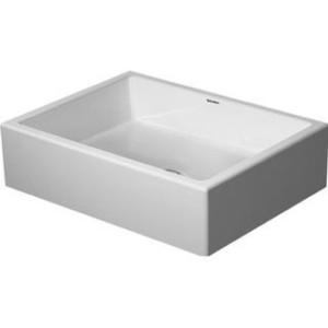 DURAVIT VERO AIR OPZETWASTAFEL GESLEPEN 50 x 38 cm WIT ZONDER KRAANGAT ZONDER OVERLOOP MET WONDERGLISS 23515000001