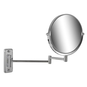 GEESA MIRROR SCHEERSPIEGEL 2 ARMEN, 3 MAAL VERGROTEND DIA 20 cm CHROOM 1086