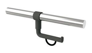 NORMBAU INOX CARE TOILETROLHOUDER VOOR BEVESTIGING OP INOX STANG DIA 32 mm 2050300