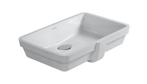 DURAVIT VERO ONDERBOUWWASTAFEL MET OVERLOOP ZONDER KRAANGAT 43 x 31.5 cm WIT 0330430000