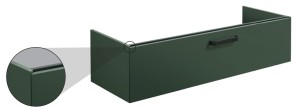 DETREMMERIE NO LIMIT DELUXE ONDERBOUWKAST MET 1 LADE IN  VERSTEK MET HANDGREEP 80 cm D 45 cm H 29.5 cm MAT GELAKT DL45M1LMT080/../.