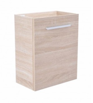 SANIBEAU ONDERKAST MET GREEP VOOR HANDENWASSER 40 x 21 x 50 cm LINKS- OF RECHTSDRAAIEND MET SOFTCLOSE LICHT EIKEN