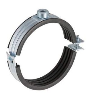 GEBERIT SILENT -db20 GALVA BEUGEL MET GELUIDSISOLATIE DIA 125 mm 1/2" 312.812.26.1