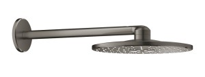 GROHE RAINSHOWER 310 HOOFDDOUCHE SMARTACTIVE DIA 430 mm MET 2 STRAALSOORTEN MET HORIZONTALE DOUCHE-ARM BRUSHED HARD GRAPHITE 26475 AL0