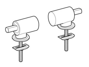 GEBERIT SET SCHARNIEREN VOOR TOILETZITTING MET SOFTCLOSING EN MET QUICK RELEASE 244.202.00.1