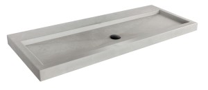 DETREMMERIE WASTAFEL 221 MET 1 WASKOM 80.5 x 46 cm BETON LIGHT - ZONDER KRAANGATEN 45BTLR080T1NT