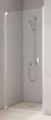 KERMI RAYA DRAAIDEUR NAAR BINNEN EN BUITEN TE OPENEN LINKS 80 cm H 200 cm ZILVER MATGLANS OPACO GLAS RA1WL080201UK