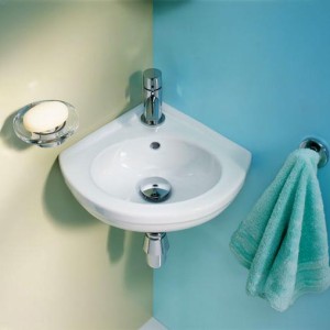 GEBERIT FIDELIO HANDENWASSER HOEKMODEL ZIJLENGTE 27 cm WIT 274025000