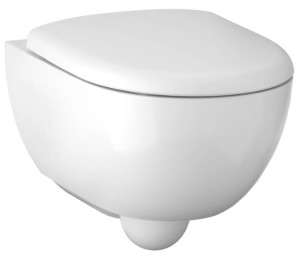 GEBERIT RENOVA WANDTOILET DIEPSPOEL COMPACT RIMFREE ZONDER SPOELRAND COMBI PACK INCLUSIEF ZITTING MET SOFTCLOSING WIT 500.803.00.1