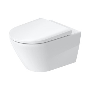 DURAVIT D-NEO WANDTOILET DIEPSPOEL RIMLESS ZONDER SPOELRAND INCLUSIEF ZITTING MET SOFTCLOSING COMBI PACK WIT 45770900A1