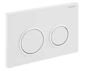 GEBERIT OMEGA 20 DUWPLAAT WIT - MAT WIT 115.085.11.1