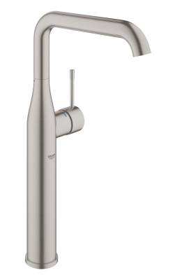 GROHE ESSENCE NEW WASTAFEL EENGREEPSMENGKRAAN VOOR VRIJSTAANDE WASTAFEL XL-SIZE MET GLAD LICHAAM SUPERSTEEL 24170 DC1