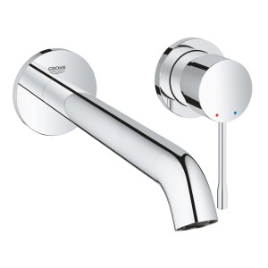 GROHE ESSENCE GREEPELEMENT EN UITLOOP VOOR WASTAFEL EENGREEPSMENGKRAAN L-SIZE WANDMODEL SPRONG 230 mm CHROOM 29193 001