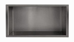 SANIBEAU METALS INBOUWNIS 30 x 60 x 10 cm GUNMETAL