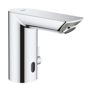 GROHE BAU COSMOPOLITAN E INFRAROOD ELECTRONISCHE WASTAFELMENGKRAAN MET INSTELBARE TEMPERATUURBEGRENZER 6 Volt 36451 000