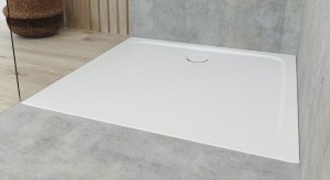 KALDEWEI CAYONOPLAN EXTRAVLAKKE DOUCHEBAK GEEMAILLEERD STAAL 140 x 100 x 2.5 cm WIT MET INVISIBLE GRIP SLIPREMMENDE OPPERVLAKTEBEHANDELING MET EXTRA VLAKKE STYROPORDRAGER 2229-5