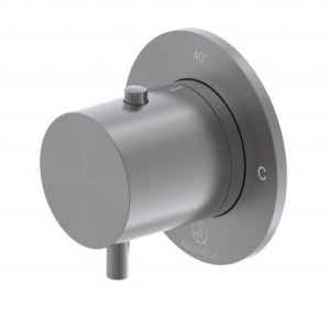 SANIBEAU NOVO INBOUW THERMOSTATISCHE KRAAN INCL. INBOUWDEEL GEBORSTELD GUNMETAL PVD 404607