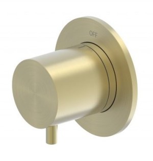 SANIBEAU NOVO INBOUW STOPKRAAN INCL. INBOUWDEEL GEBORSTELD GOUD PVD 404808