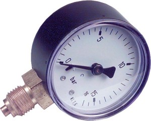 WATTS MANOMETER DIA 100 mm 1/2" RADIAAL 0-16 bar 821100016