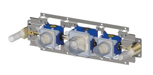 PAFFONI MODULAR INBOUWBOX VOOR THERMOSTATISCHE BAD/DOUCHE MENGKRAAN MET 2 UITGANGEN LINKS/RECHTS HORIZONTALE PLAATSING MDBOX001