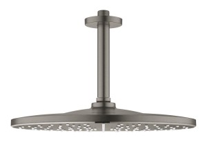 GROHE RAINSHOWER MONO HOOFDDOUCHESET VOOR PLAFONDMONTAGE HARD BRUSHED GRAPHITE 26560 AL0