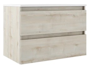 SANIBEAU BOX ONDERBOUWKAST HANGEND MET 2 LADEN 80 cm DIEPTE 45 cm HOOGTE 55 cm BERK - ABEDUL 84402