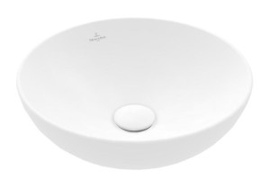 VILLEROY & BOCH LOOP & FRIENDS OPZETWASTAFEL ZONDER OVERLOOP ROND 38 cm STONE WHITE 4A4501RW