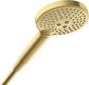 HANSGROHE AXOR S120 HANDSPROEIER 3JET BRUSHED BRASS 26050950