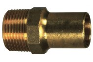 EFFEBI PRESS UNICO BRONS OVERGANGSTUK VOOR WATER EN GAS 1/2"M x 18 mm SPIE RKM244-041800