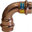 EFFEBI PRESS UNICO KOPER BOCHT VOOR WATER EN GAS 90° FF DIA 42 mm RKP002V424200