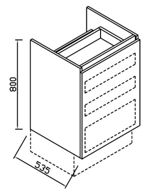 ALKE EXTRA BINNENLADE ZONDER LADE-INDELING TYPE 2