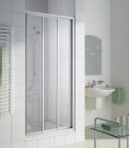 KERMI IBIZA 2000 3-DELIGE SCHUIFDEUR 90 cm HOOGTE 200 cm ALU PROFIELEN OPACO GLAS I2STD090201UK