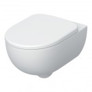 GEBERIT SELNOVA WANDTOILET DIEPSPOEL RIMFREE ZONDER SPOELRAND COMBI PACK INCLUSIEF ZITTING MET SOFTCLOSING WIT 502.793.00.1