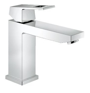 GROHE EUROCUBE WASTAFEL EENGREEPSMENGKRAAN GLAD LICHAAM SPRONG 133 mm ECOJOY CHROOM 23446 000